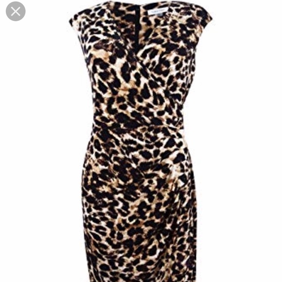 Calvin Klein Dresses & Skirts - Calvin Klein Animal Print Dress EUC Size 6